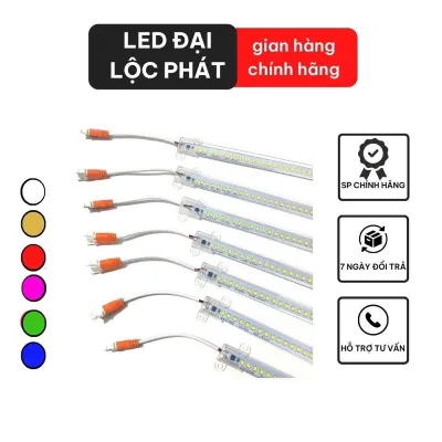 Đèn led thanh 220v chíp 2835 siêu sáng bọc nhựa led thanh 220v 30cm 50cm 1m ánh sáng trắng vàng