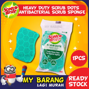 3M Scotch Brite Scrub Dots Heavy Duty Scrub Sponge (1 Pc/Pack) Scotch-Brite® Scrub Dots Heavy Duty Sponge 1/Pack MyBarang