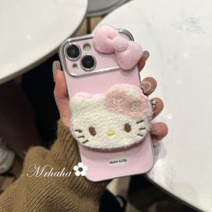 MrHaHa เคสสำหรับ Vivo Y02s Y22Y21 Y17 Y20 Y17s Y15S Y1s Y50 Y02 Y95 Y36 Y19 Y27 4G ที่ใส่3D รูปการ์ตูนมีโซ่เคลือบอิเล็คโทรเพลทหน้าต่างขนาดใหญ่เลนส์โทรศัพท์เคสป้องกันเลนส์ซิลิโคนนิ่มกันกระแทก