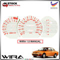 [1.8 MANUAL] Proton Wira Satria Putra C99 1.8EXI DOHC White Red Meter Panel Garnish Decoration Cover Car Accessories. 