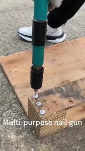 Cordless Hand Steel Nail Gun Wall Fixing Rivet ToolHand Nailing Gun for Penetrating Concrete Walls