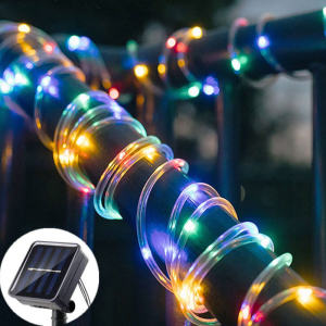 LED Christmas Lights Solar christmas lights outdoor waterproof for garden decorations led christmas light curtain Multicolor Solar Fairy Xmas Tree Lights christmas decorations for home LED String Light 7M/12M