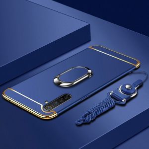 LANLIN For OPPO Realme 6 Pro Phone Case Ultra Thin Matte Hard PC Holder Casing For Realme 6 Pro Case With Free Ring Stand Holder & String