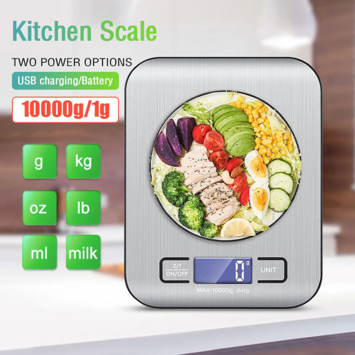 Digital Kitchen Scale 10kg/1g Electronic Cooking Baking Scale Mini Food