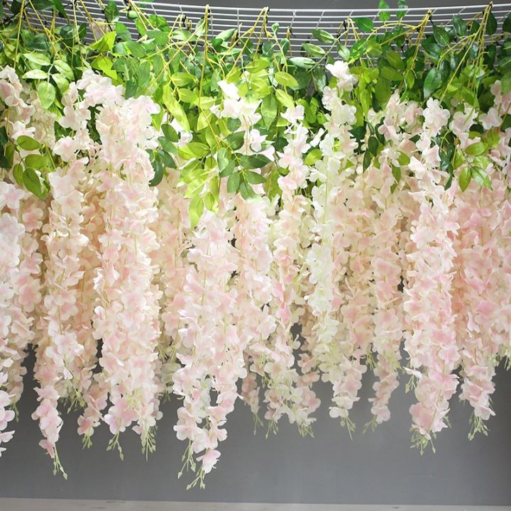 110cm%20artificial%20flower%20simulation%20wisteria%20vine%20wedding%20home%20garden%20DIY%20decoration%20-%20Image%202
