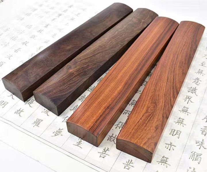 1024【MALAYSIA READY STOCK】批发木质学生镇尺 文房四宝紫竹檀小镇尺书法绘画镇尺压条镇纸 | Lazada