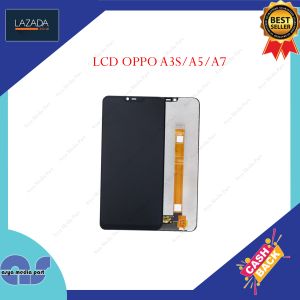 LCD OPPO A3S / A5 / REALME C1 / REALME 2 FULSET + TOUCHSCREEN BLACK OR