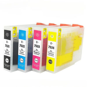 Compatible T7531 T7532 T7533 T7534 Ink Cartridges Replacement for Epson WorkForce Pro WF-6093 WF-6593 WF-8093 WF-8593 Printers Black 135ML/Color 75ML 2-Year Shelf Life