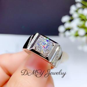 DMY Jewelry Diamond Ring For Women/Moisanite Ring/Moissanite Diamond Ring/Moissanite Jewelry/Woman Jewellery Ring/925 Silver Ring/Silver Ring Women/Moissanite Ring Gra/Moissanite Ring 0.5 Caret/Mens Classic Design Rings