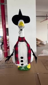 ≮927≯ Cross-border new Christmas snowman 23 Inch goose costume festive party atmosphere decoration porch goose costume set