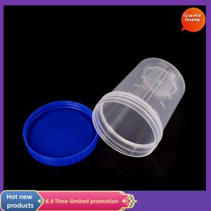 Graceful 120ml Plastic Specimen Sample Jar Craft Container Urine Pot Cup with Lids