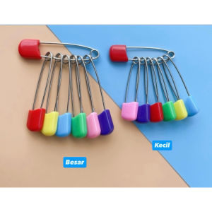 Peniti Besar Peniti Kasur Jumbo 10 Pcs Safety Pin Serbaguna / Baby safety pins peniti popok bayi peniti bayi warna warni peniti kecil jarum peniti warna besar jumbo pengait popok bayi anak DMO L05