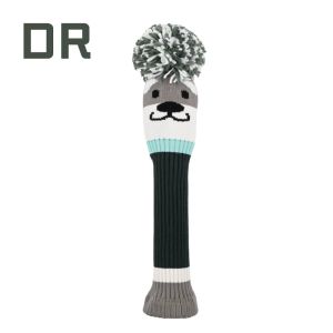 DGFDF Schnauzer Designed Golf Club Headcover Soft and Durable Protective Case Golf Knitted Sock Covers Outdoor Sports Kawaii Wood Golf Covers Golf Lovers