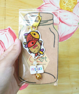 Móc khóa 12 cung hoàng đạo handmade phong cách chibi