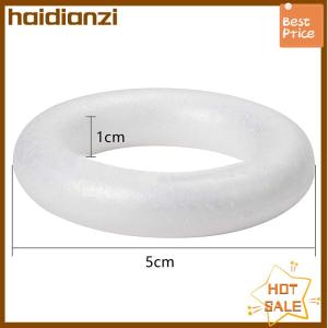 haidianzi Vòng màu trắng Polystyrene bọt vòng cho Giáng sinh thủ công DIY handmade vòng hoa đám cưới ngày lễ nhà bên trang trí