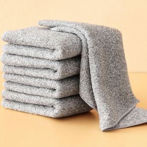 Sét 10 khăn lau tay lau bếp 2 mặt 2 chất liệu màu ghi sạch sẽ BEAU4