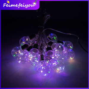 0.6W solar lighting led light bulb Outdoor waterproof garden solar panel power 10 Bulbs Use