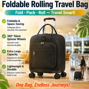🌟Travel Bag / Trolley Bag / Luggage Bag / Practical Travel Bag/Wear Resistant/AntiSlip/AllSeason/Partitioned/Portable/Lightweight Foldable HandHeld Travel Trolley Bag