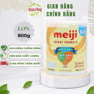 Sữa bột Meiji NHẬP KHẨU lon 800g LOẠI 0-1 tuổi INFANT FORMULA (Hàng chính hãng công ty)