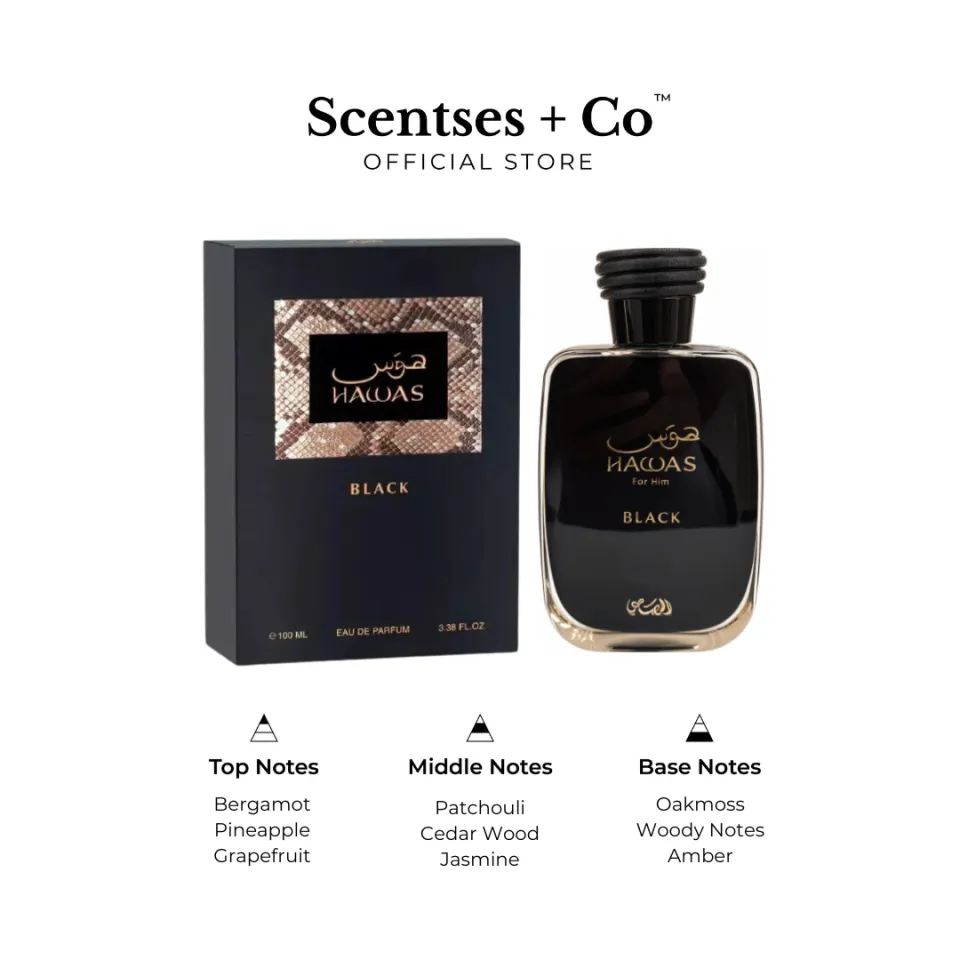 香水(男性用) Rasasi Hawas Black 100ml Eau de Parfum Rasasi Hawas Black EDP 100mL | Original Perfume | Lazada Singapore