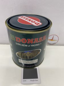 Sơn Sắt Kẽm Donasa  2 trong 1 màu DAF 3260 Xingfa xám _ 800ml