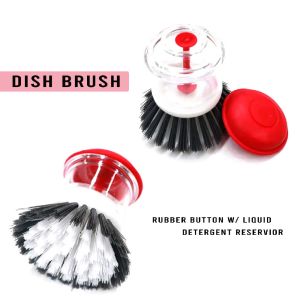 LIAO Essential Dishwashing Bundle Liquid Soap Dispenser & Multipurpose Dish Brush for Kitchen Cleaning High Quality