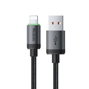 Mcdodo USB-A to Lightning Cable Fast Charging Braided Nylon 1m Cable with Charging Light CA-2030