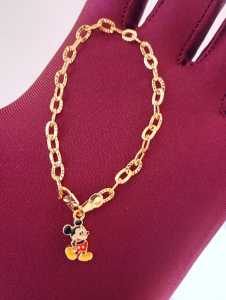 Perhiasan Titanium Gelang Anak Perempuan Karakter Lucu dan Cantik Gelang anak atau bayi lapis emas anti karat