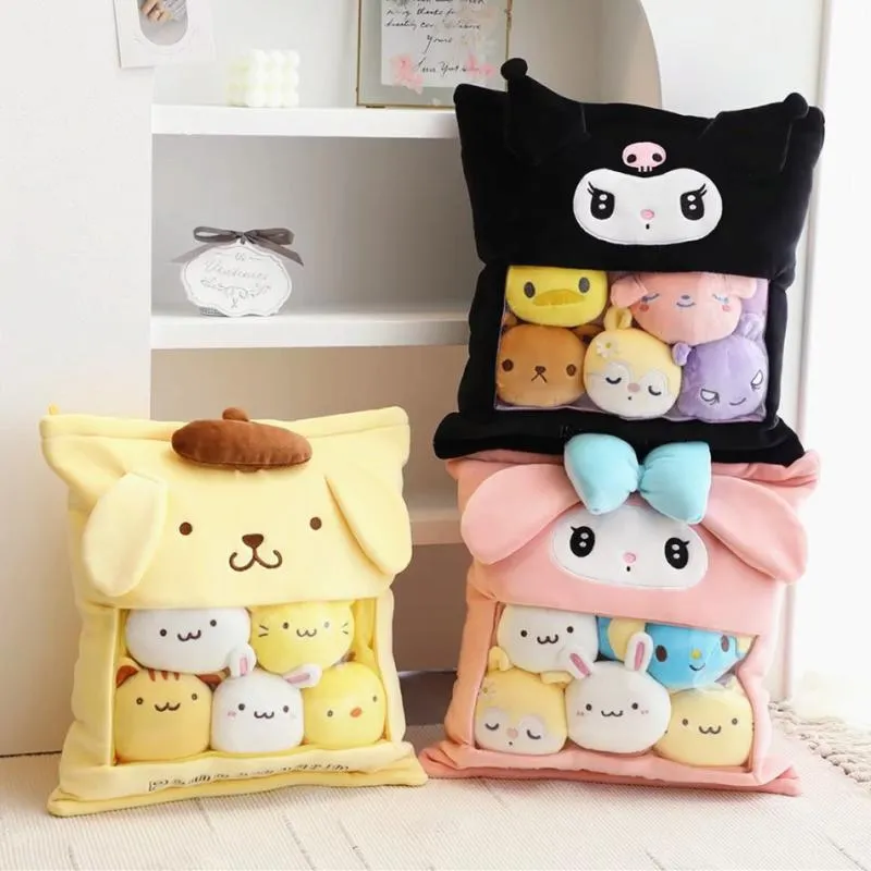 Sanrio Kawaii My Melody Pompompurin Kuromi Pudding Dog 40*38cm