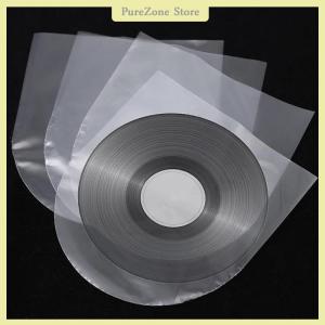 [PureZone] 50Pcs 7 10 12 Inch Clear Vinyl Record Protecter LP Record Plastic Bag Anti-static Record Inner Sleeves Packaging Bag Clear Cover