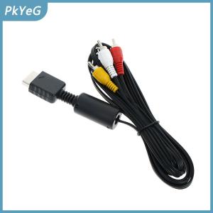 PkYeG AV audio video cable cord wire for ps2 ps3 play station console system