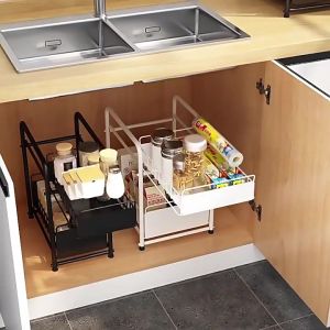 Under Sink Shelve Rack - Storage / Shelf Organizer / Kitchen / Multi-purpose