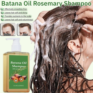 Batana Oil Shampoo with Rosemary Cleansing Anti Dandruff Moisturize Shampoo Anti-Hair Fall Hair Anti-Dandruff and Oil Control Shampoo
