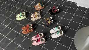 Giá khuyến mãi hợp tác Feng Liya màu mới ~ Giày thể thao Đức cổ điển buộc dây đa năng thoáng khí phong cách mới giày thể thao Forrest Gump cho phụ nữ