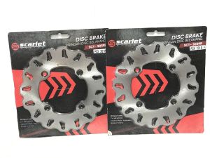 Piringan set PCX 150CC SET DEPAN BELAKANG DISC CAKRAM SET HONDA PCX 150CC MOTIF DAYTONA BULAT GERIGI