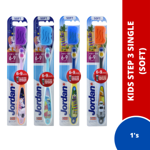 Jordan Kids Toothbrush Single 1pc (Step 1/Step 3/Hello Smile)