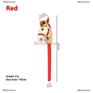 [COD] Millennium 1Pcs Inflatable Horse Head Balloon Blow Up Pony Stick Toy Halloween Party Supplies Inflatable Stick Childrens Toys