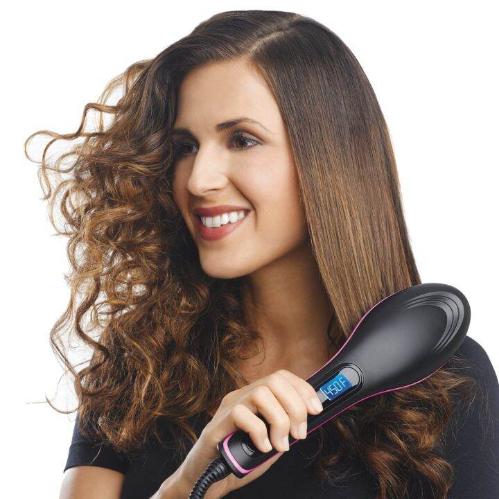 Lazada hair brush outlet straightener