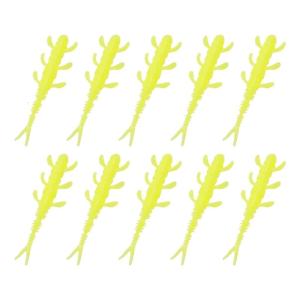 10pcs Soft Baits for Trout Swimbaits Mini Fishing Lures Wobblers Split Tail Lures Fishing Tackle Artificial Baits