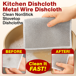 Japanese Stainless Steel Cleaning Cloth Stain Rust Removal Dishwashing Rags Non-Scratch Wire Dishcloth