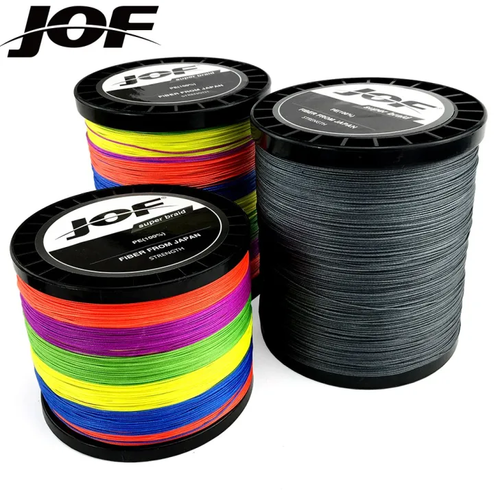 JOF PE Line X12 X9 X8 Fishing Line 1000m 500m 300m 100m 12/9/8 Strands  Braided Strong Wire Pesca Linha Fishing Line
