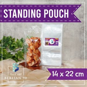 Standing Pouch 9x15 / 10x17 / 12x20 / 14x22 / 16x24 Double Seal Lebar 1 PACK / STP Plastik Berdiri Plastik Kemasan Snack/Kopi/Keripik/Basreng