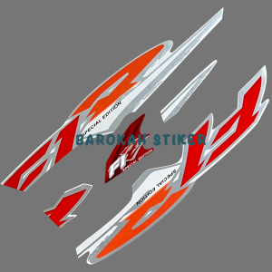 Striping Stiker yamaha f1zr fiz r f1 zr 1996 putih merah oren silver stiker list body