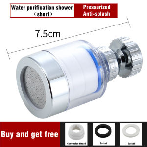 New Kitchen Water Faucet Pressurized Bubbler Filter Remove Chlorine Heavy Metal Filtered for Hard Water Bath Filtration Purifier
