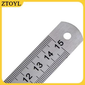 ZTOYL 15cm đôi bên thép không gỉ đo thẳng Cai Trị công cụ 6 inch