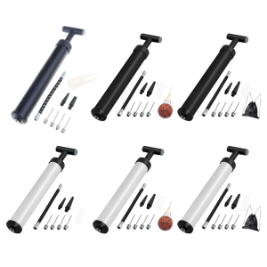 Manual Portable Sports Football Air pumps Set Small Sports Ball Inflator with Nozzle Football Inflating Pump