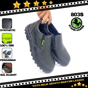 Sepatu Safety Pria Ujung Besi Safety Shoes Kitchen Sepatu Pelindung Kerja SNI