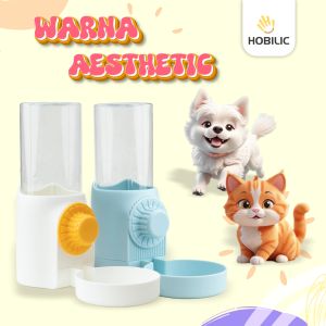 Hobilic Tempat Minum Kucing Anjing Kelinci Gantung Kandang Lucu Otomatis Botol Minum Hewan Gantung