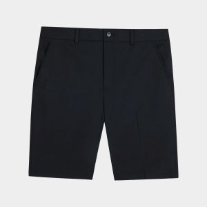 Quần short âu nam ARISTINO màu đen dáng suông trẻ trung bền màu mềm mát ASO075AZ