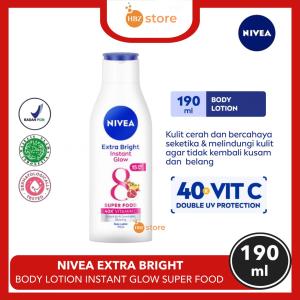 NIVEA Body Lotion Extra Bright Instant Glow SPF15 190ML - Mencerahkan & kulit glowing seketika